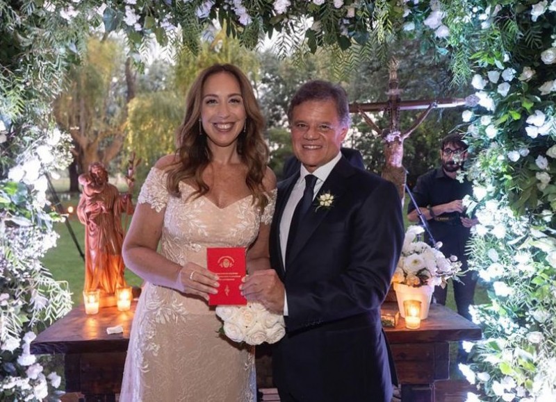 La celebración tuvo lugar en una quinta de la localidad, a la que asistió un pequeño grupo de dirigentes del PRO, entre ellos Mauricio Macri y Horacio Rodríguez Larreta.