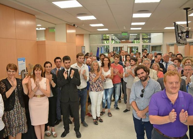 El intendente Francisco Durañona acompañó la inauguración.