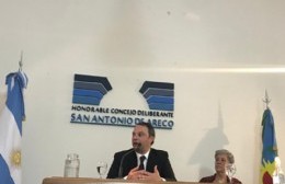 Ratto dejó inaugurado el período de Sesiones Ordinarias del Concejo Deliberante de San Antonio