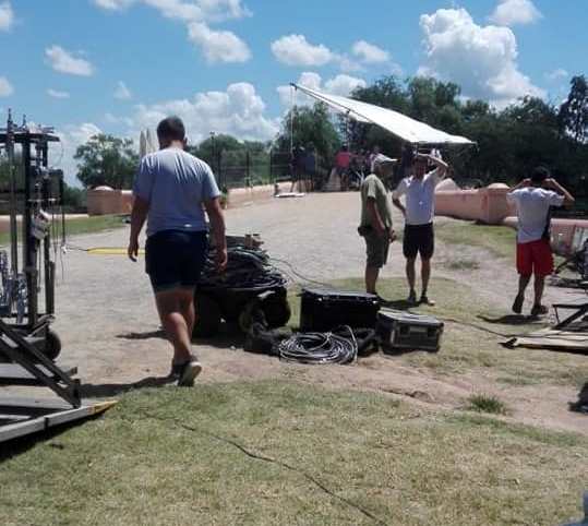 Polka filmó escenas de su nueva telenovela en Areco