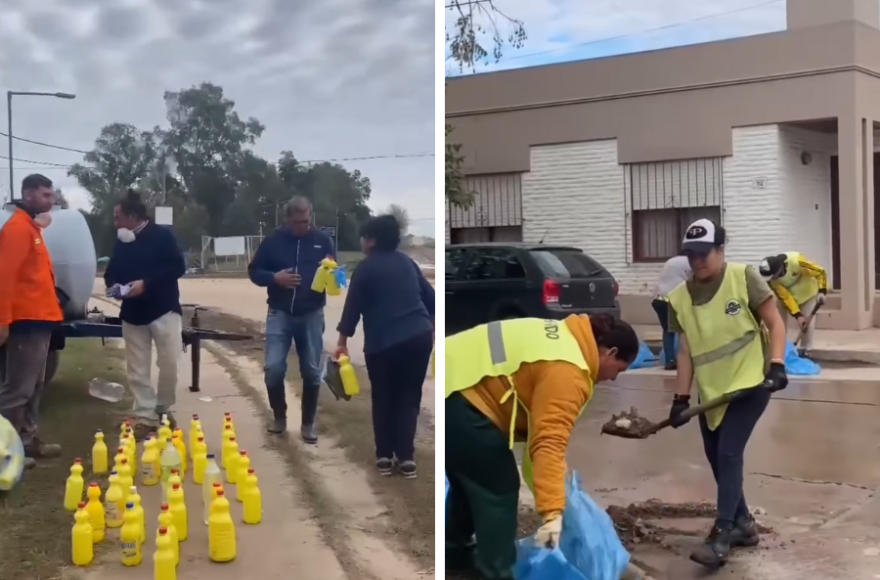Continúan los trabajos del municipio junto a voluntarios en el marco de los operativos de limpieza en distintos barrios.