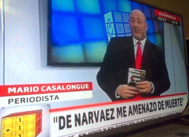 Mario Casalongue presentó la obra editorial que relata las agresiones de Francisco de Narváez hacia su persona.