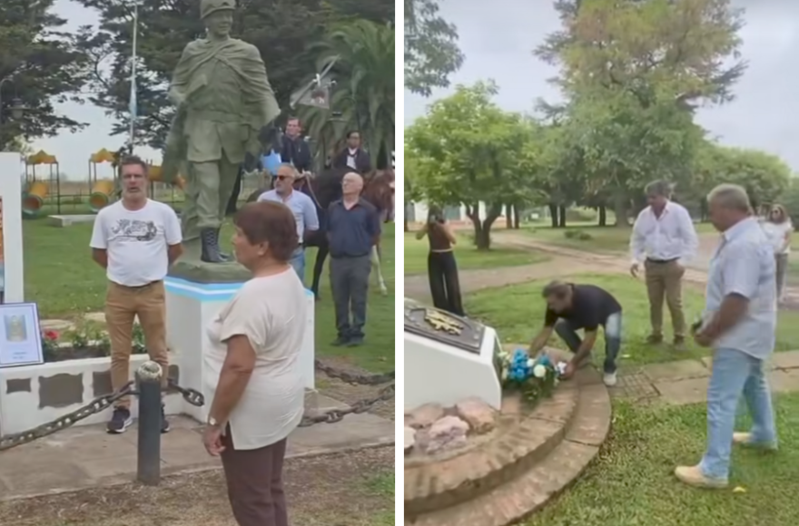 Areco homenajeó a los veteranos y caídos en Malvinas con actos en Duggan y Villa Lía