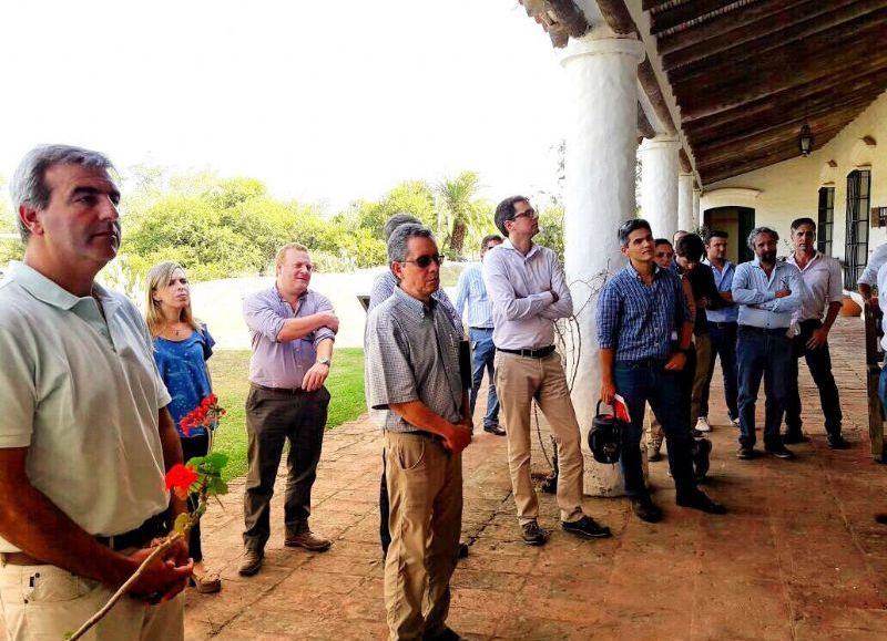 Recorrida en la planta de tratamiento de efluentes cloacales de San Antonio de Areco.