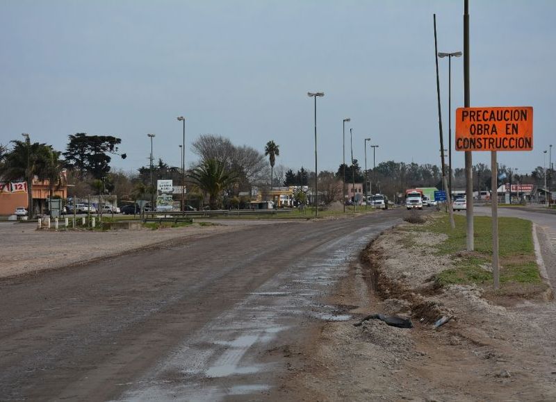 Así está la obra en la actualidad: frenada.