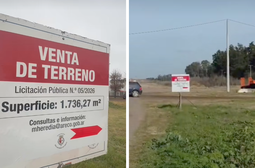 Licitan la venta de un terreno