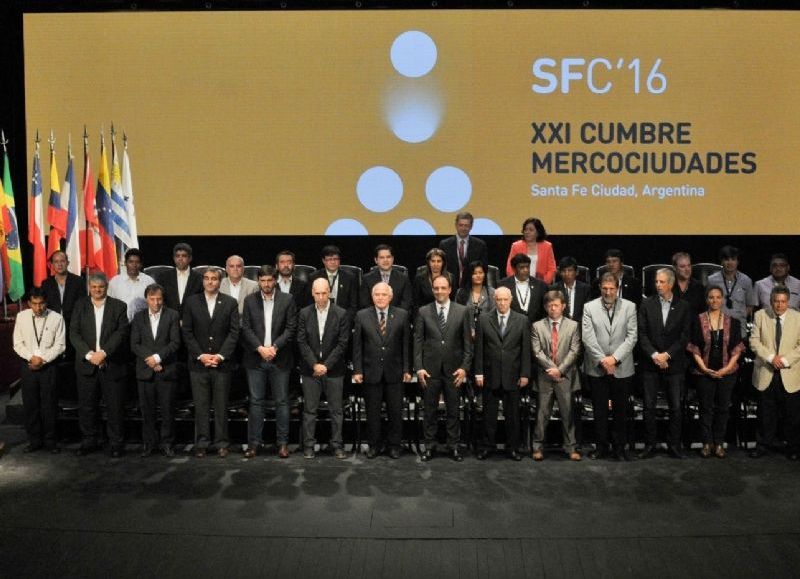 La XXI Cumbre de Mercociudades realizada en la ciudad de Santa Fe.