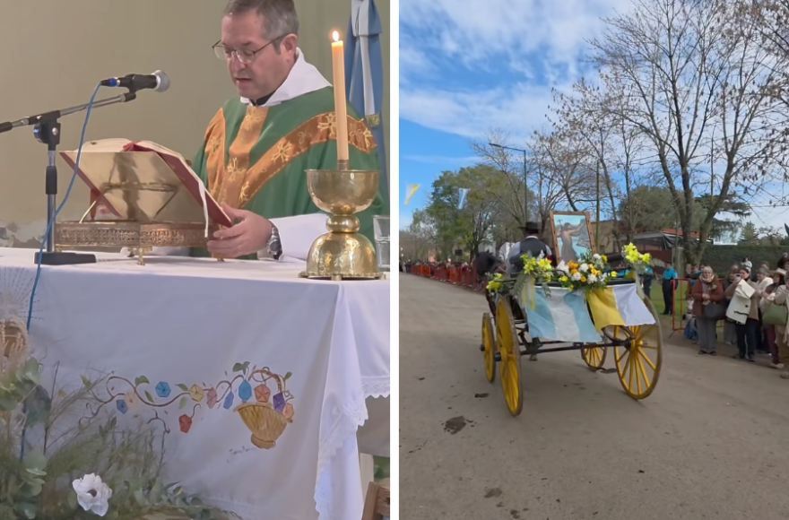 Las actividades comenzaron con la tradicional misa.
