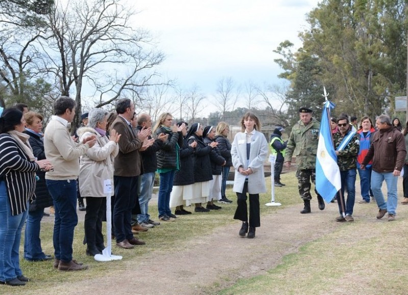 La comunidad de Areco homenojeó al General San Martín en el aniversario de su muerte.