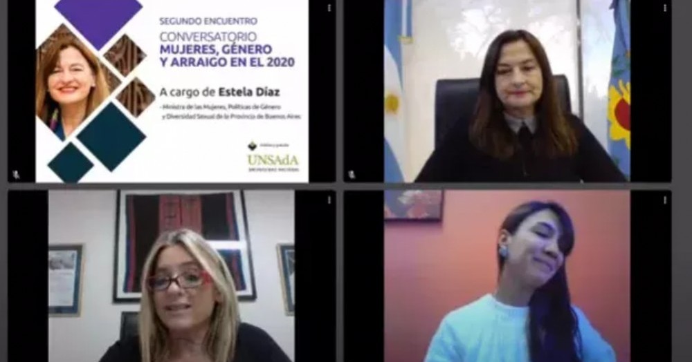 Se realizó -con la organización de la UNSAdA- una nueva charla del Conversatorio Mujeres, Género y Arraigo.