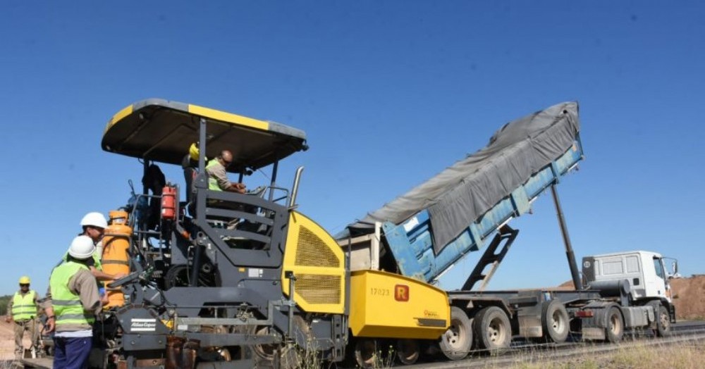 Avanzan las obras en la Ruta Nacional 8.