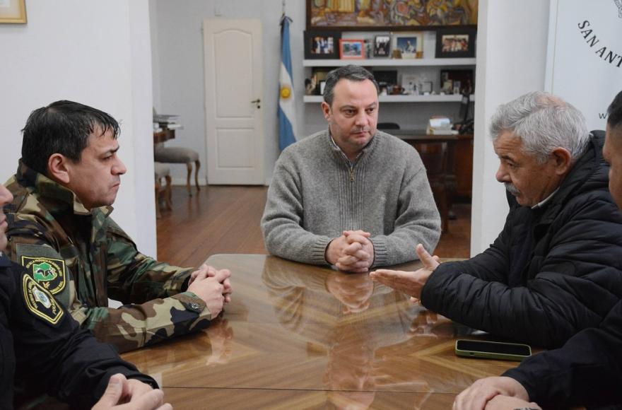 Ratto se reunió con el nuevo jefe del Comando de Prevención Rural