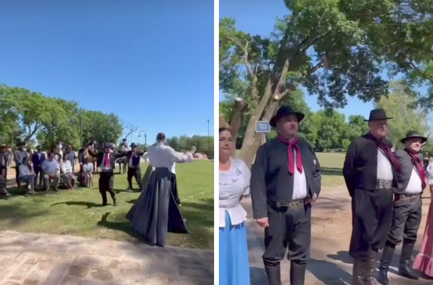 El acto tuvo lugar en el monolito de Zerboni y Moreno.