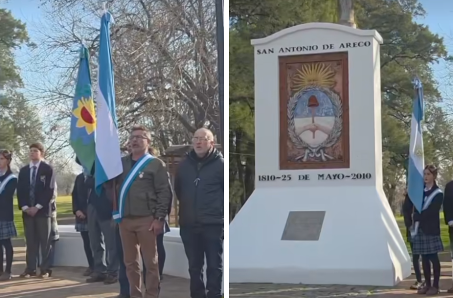 Areco conmemoró un nuevo aniversario de la Declaración de la Independencia