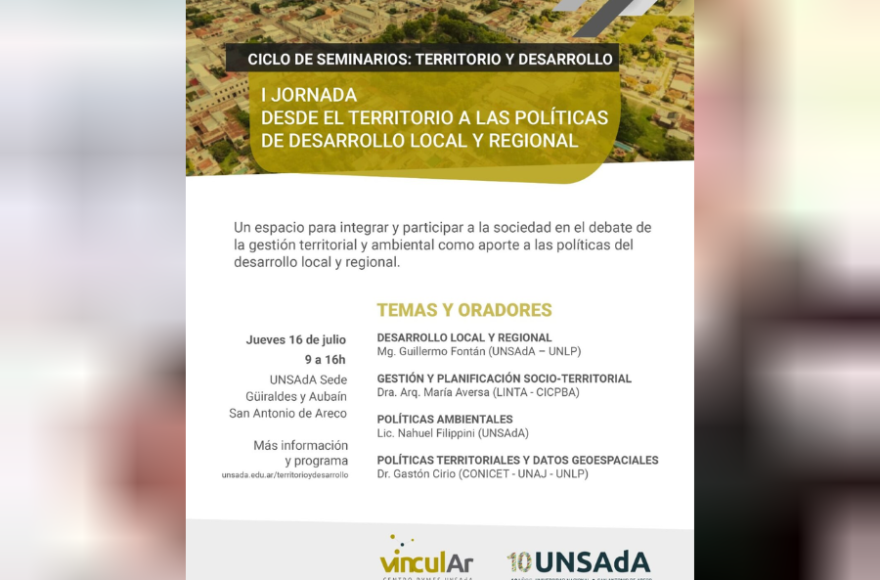 La UNSAdA realizar&aacute; una jornada para debatir pol&iacute;ticas de desarrollo