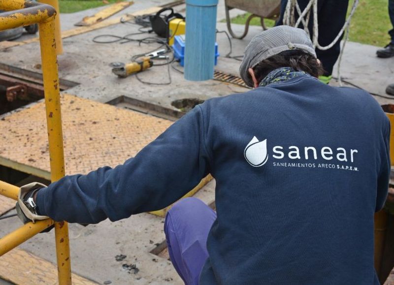 Las obras están a cargo de la empresa SANEAR