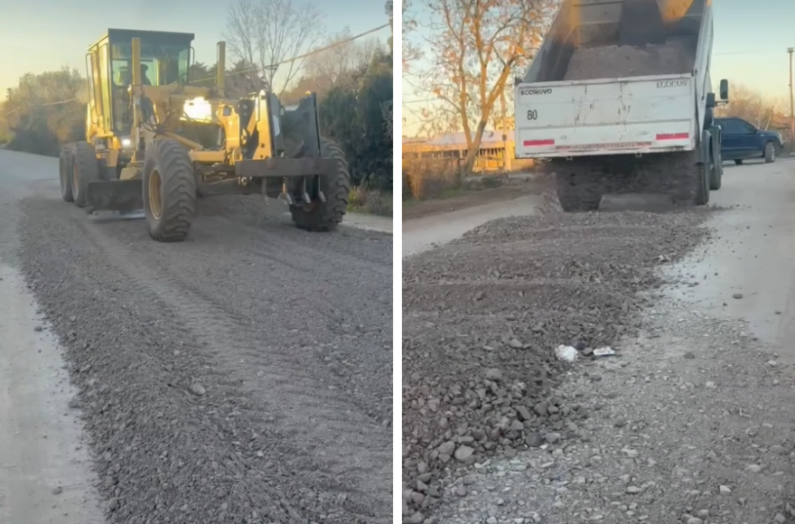 Continúan los trabajos de mejoramiento de calles