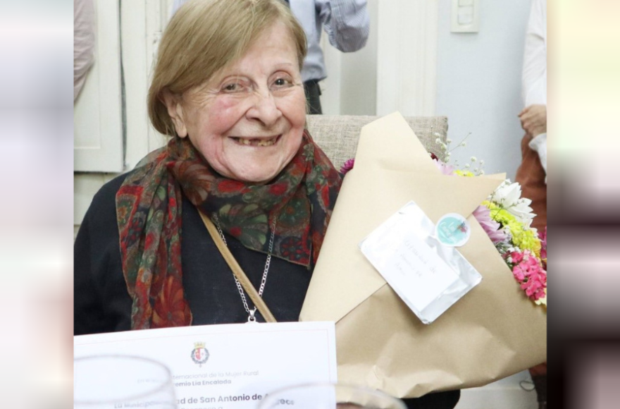 Juana Chaparo fue reconocida en el Día Internacional de la Mujer Rural