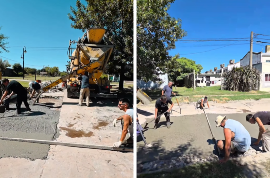 Continúna las obras de infraestructura vial