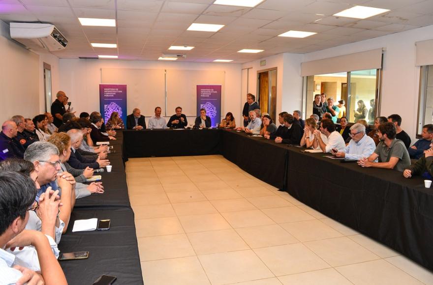 Se dialogó sobre las etapas de una infraestructura estratégica que va a mitigar el riesgo de inundaciones en el casco urbano.