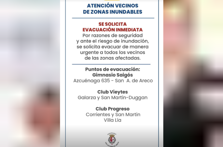 El comunicado del municipio.
