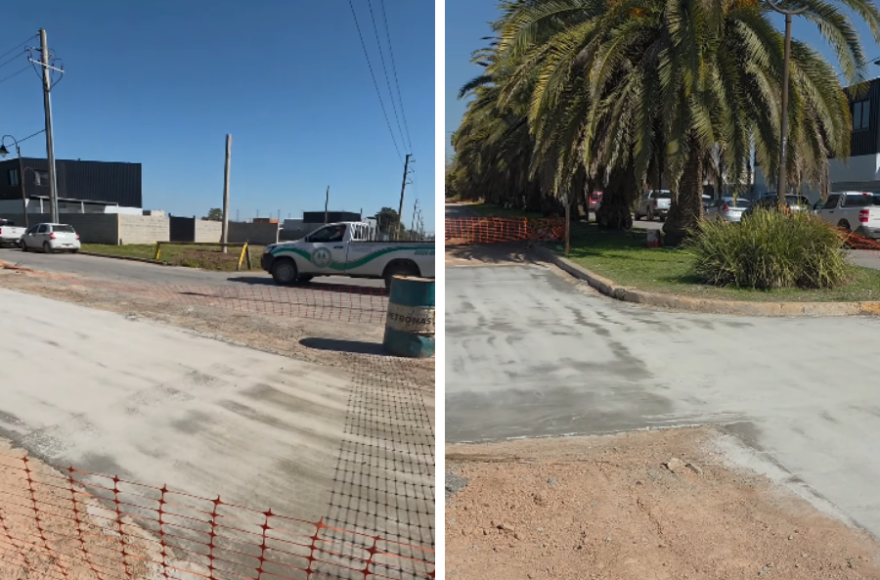 Continúa el bacheo en hormigón en distintos sectores