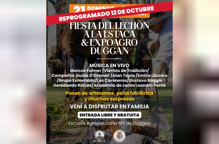 La celebración se reprograma por el pronóstico desfavorable.