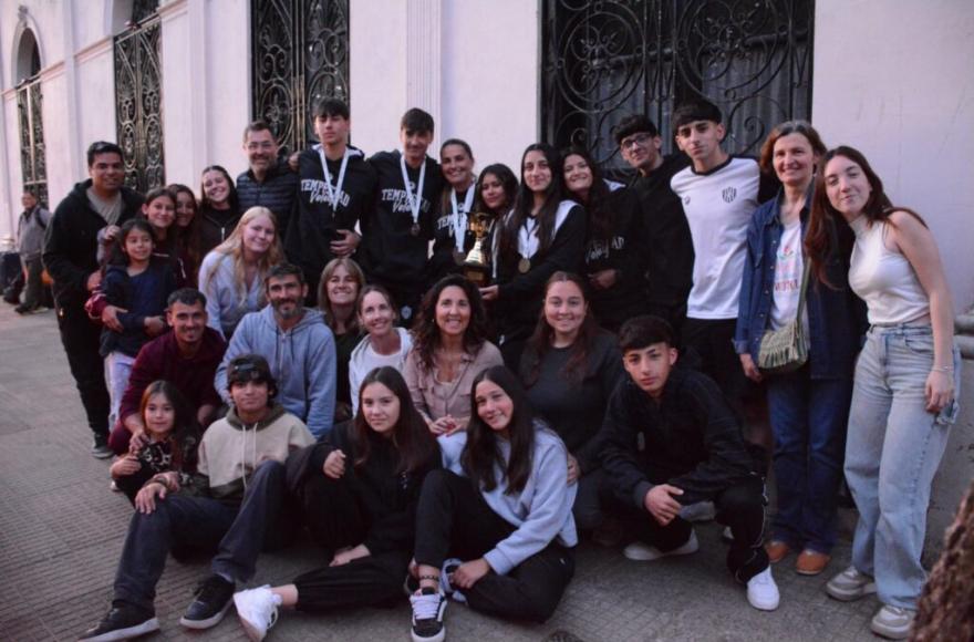 La delegación local llegó este domingo a la ciudad.
