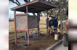 Instalaron una nueva garita en Sarmiento y Zerboni