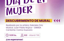Descubrimiento de mural en el Día de la Mujer