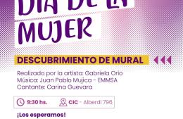 Descubrimiento de mural en el Día de la Mujer