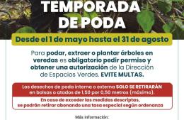 Arrancó la temporada de poda