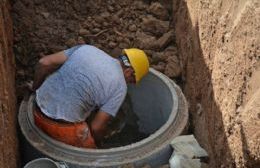 Avanzan las obras cloacales en Areco