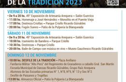 Se viene el fin de semana de la Tradición 2023