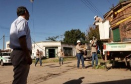 Defensa Civil, Espacios Verdes y Desarrollo Social trabajan tras el fuerte temporal