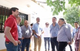 El secretario de Recursos Hídricos, Guillermo Jelinski, visitó la localidad de Villa Lía