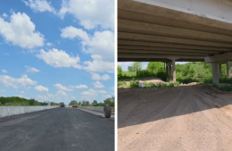 Avanza la etapa final del nuevo puente de la Ruta 41