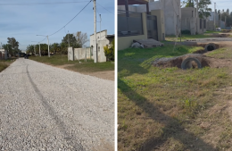 Avanzan las obras de mejoramiento de calles en el Loteo Lecot