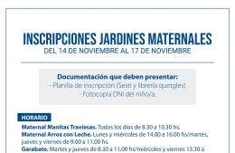 Arrancó la inscripción a jardines maternales