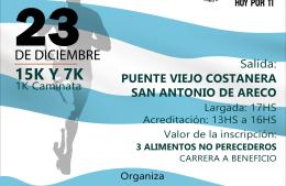 San Antonio de Areco será el escenario de una nueva edición de la carrera solidaria “Hoy por Ti”