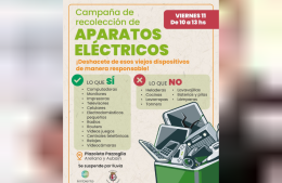 Campaña de recolección de aparatos eléctricos en San Antonio de Areco