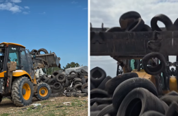 Se realiz&oacute; un nuevo operativo de retiro de neum&aacute;ticos en desuso